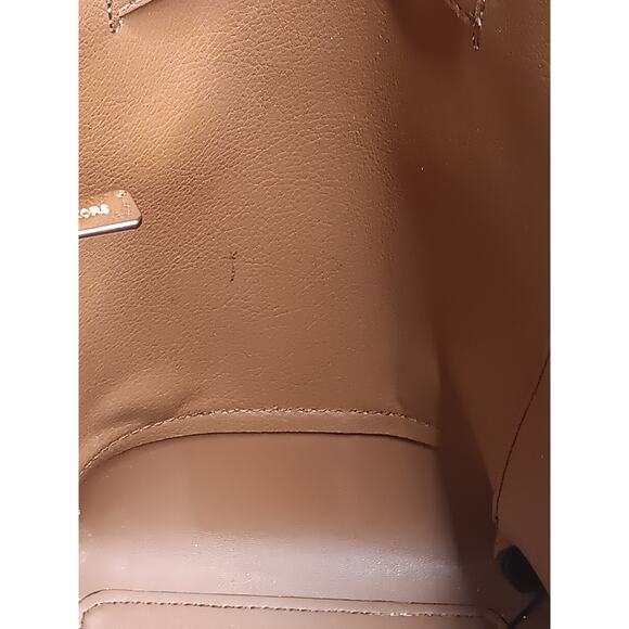 Michael Kors Jet Set Signature Tote Brown MK Logo Shoulder Bag - Picture 11 of 16